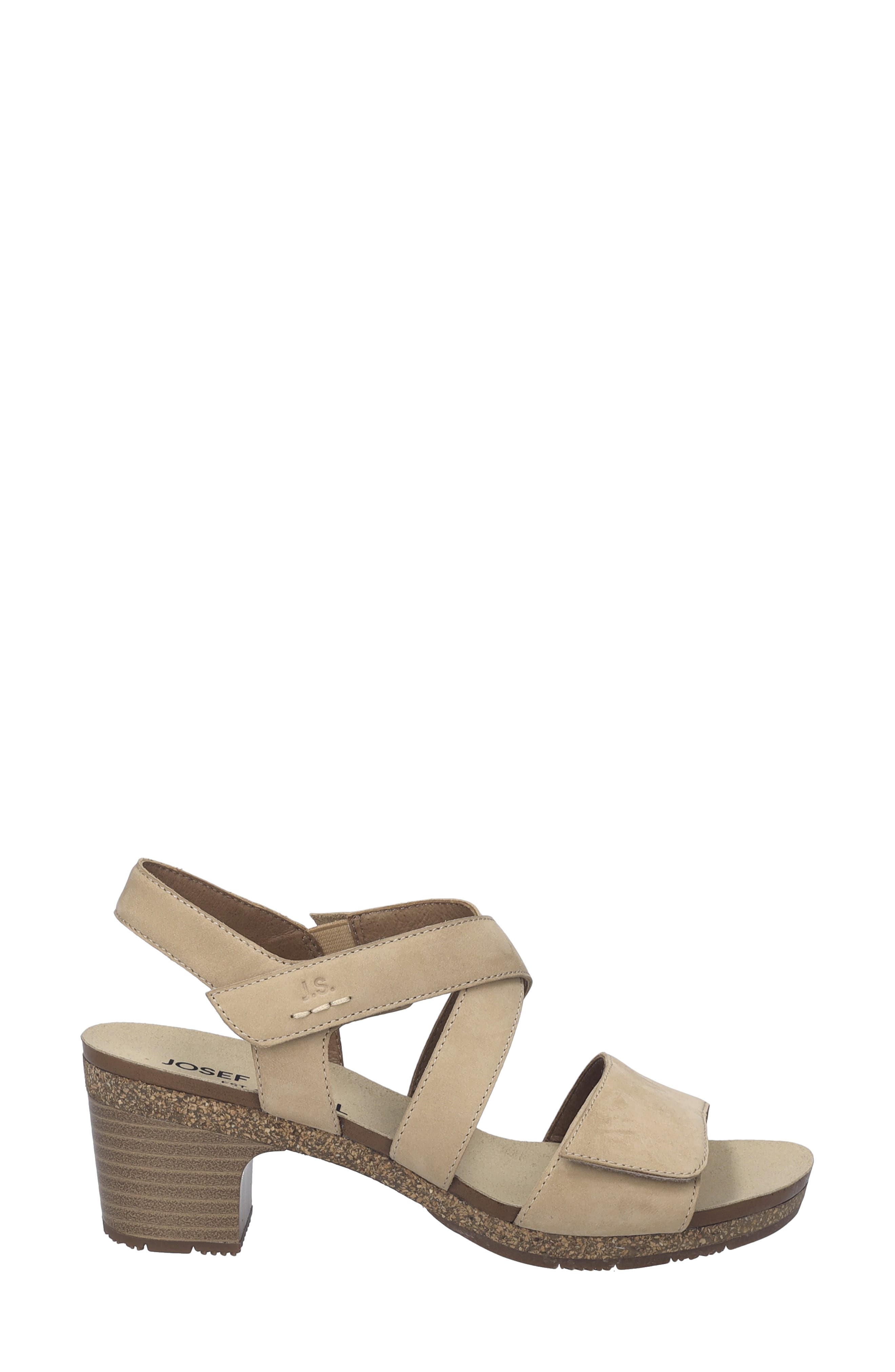 Grace Ankle Strap Block Heel Sandal, Alternate, color, BEIGE