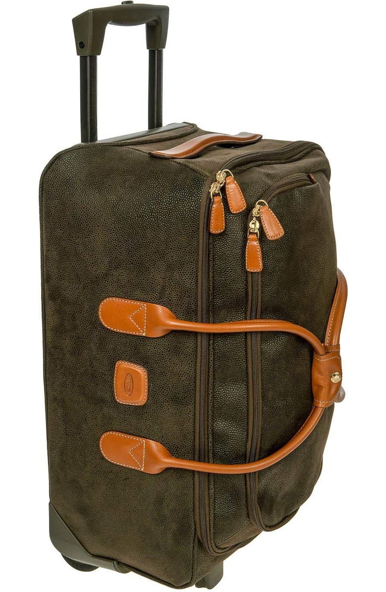 Bric's Life 21" Carry-On Rolling Duffle, Alternate, color, Olive