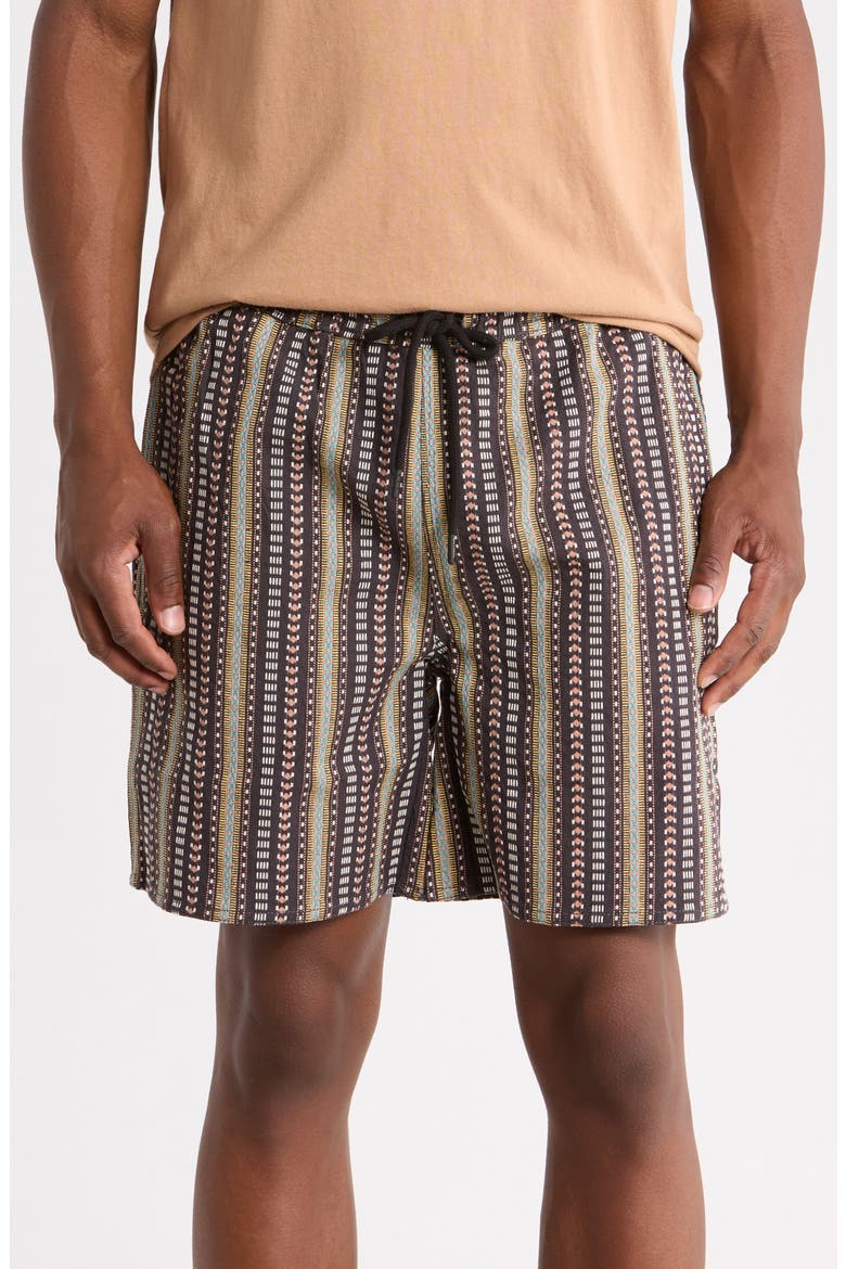La Brea Cotton Shorts, Main, color, OBSIDIAN