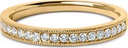 Haus of Brilliance 14K Gold 1/4 Cttw Round Diamond Milgrain Wedding Band