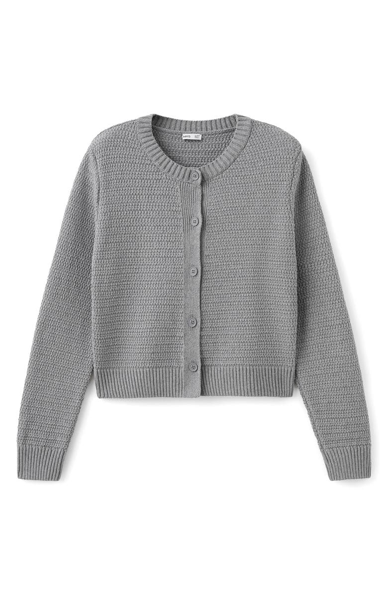 MANGO TEEN Texture Cardigan, Main, color,