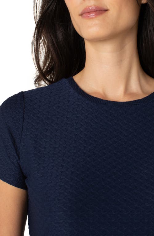 Liverpool Los Angeles Jacquard T-shirt In Blue