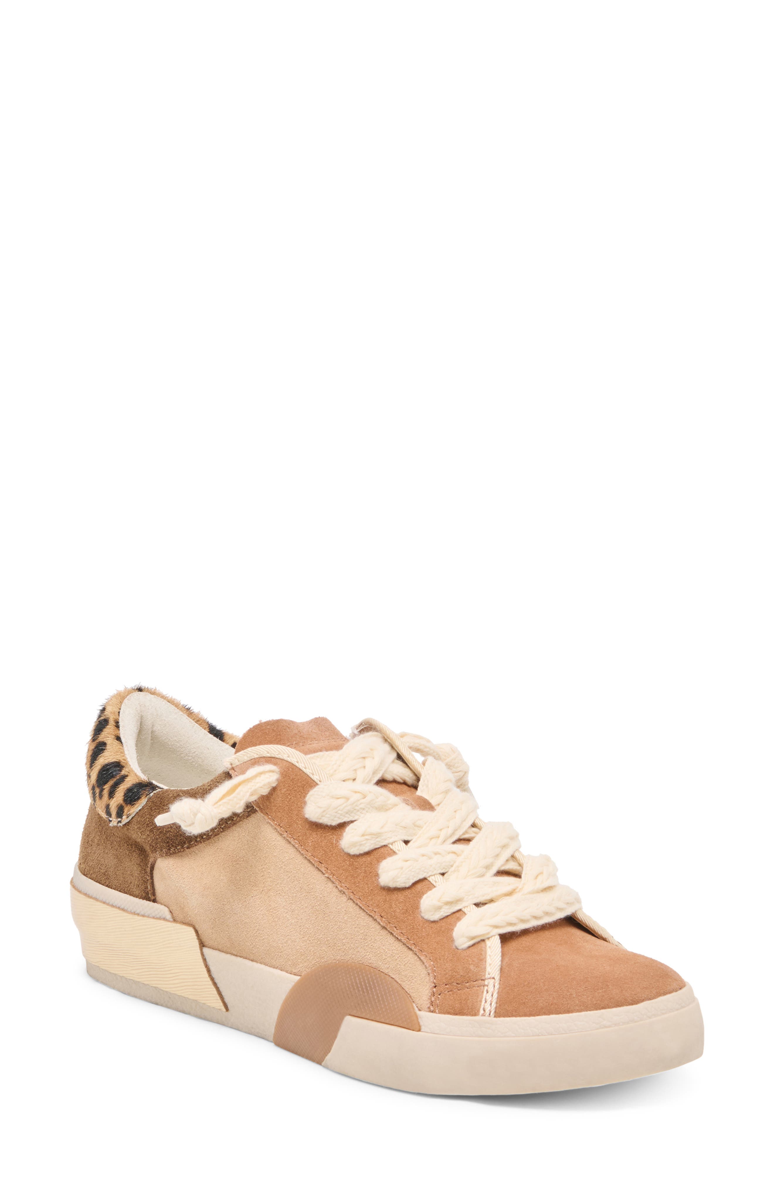 Zina Sneaker, Main, color, BROWN MULTI SUEDE