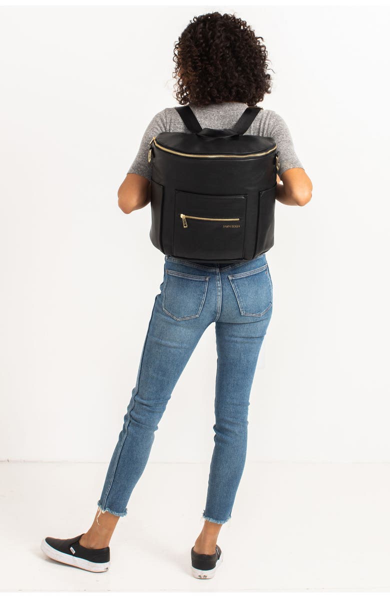 Fawn Design The Original Convertible Water Resistant Faux Leather Diaper Bag, Alternate, color,