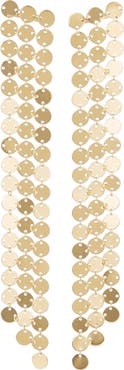 LANA Laser Disc Drop Earrings