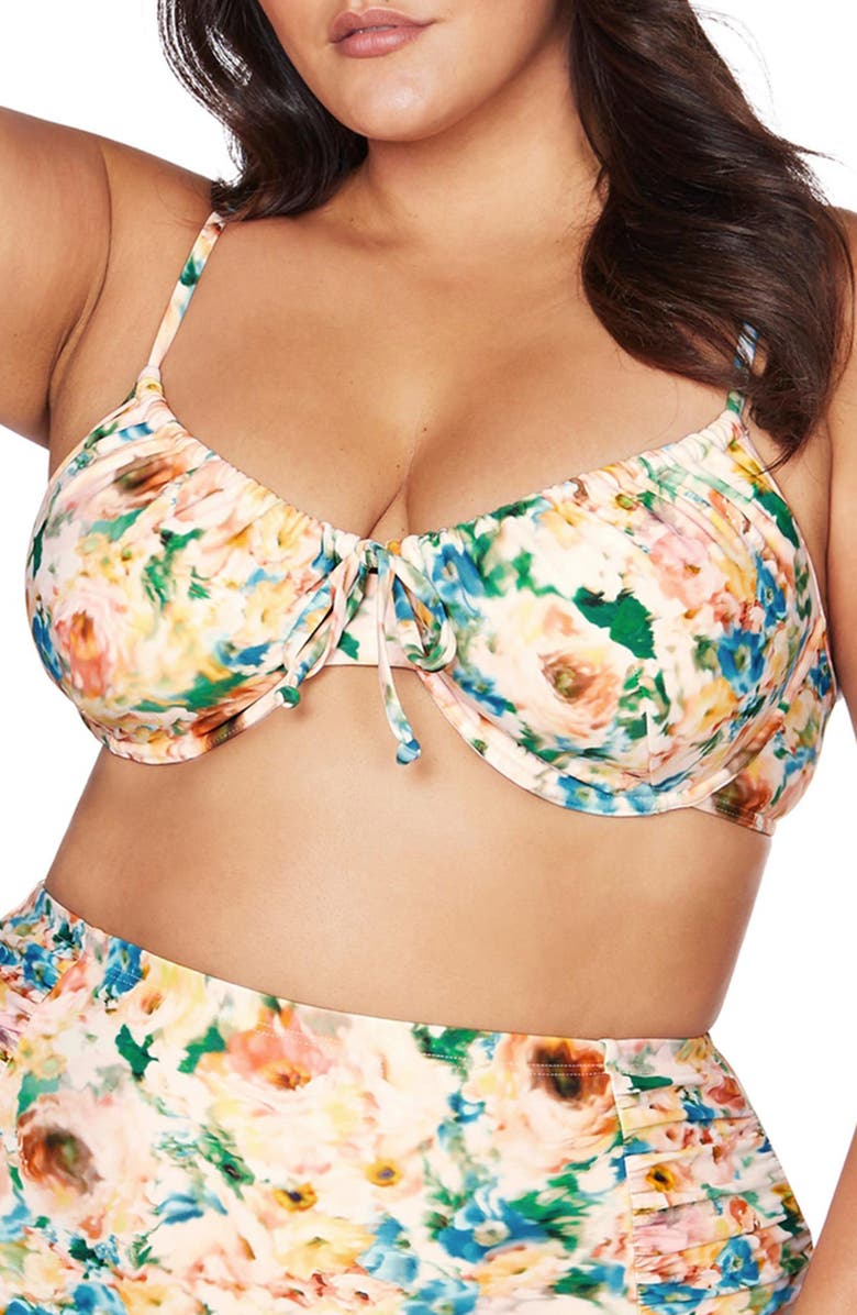 Artesands Odette Degas D- & DD-Cup Underwire Bikini Top, Main, color, 