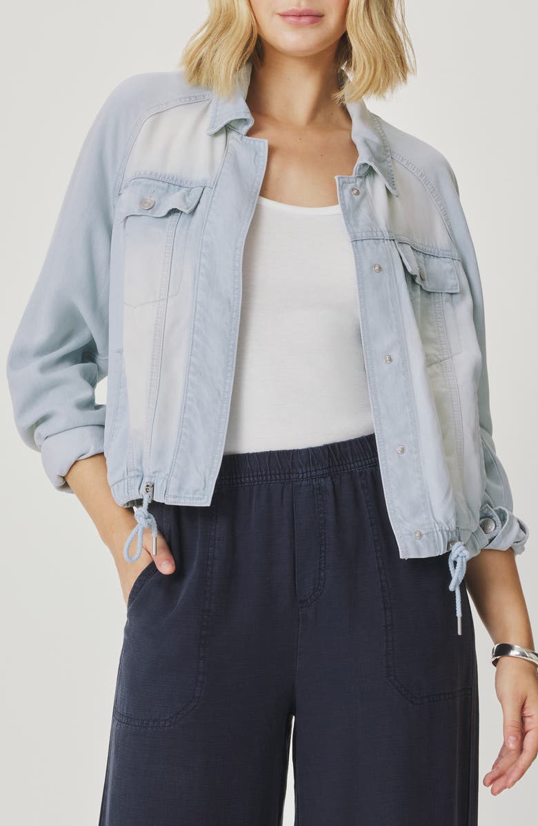 Splendid Lounge Denim Jacket, Main, color, Bleached Indigo Blue