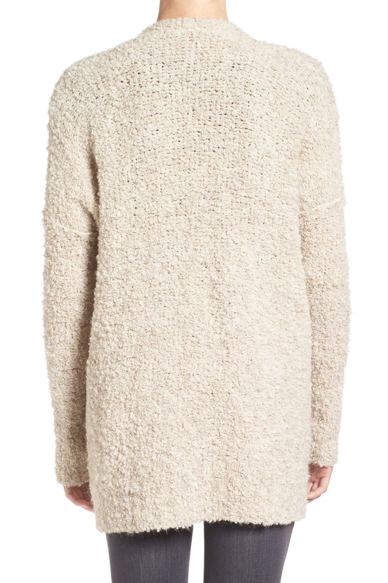 Bouclé V-Neck Cardigan, Alternate, color, IVORY