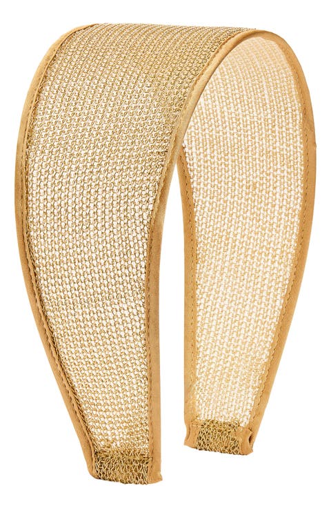 Wide Metallic Mesh Headband