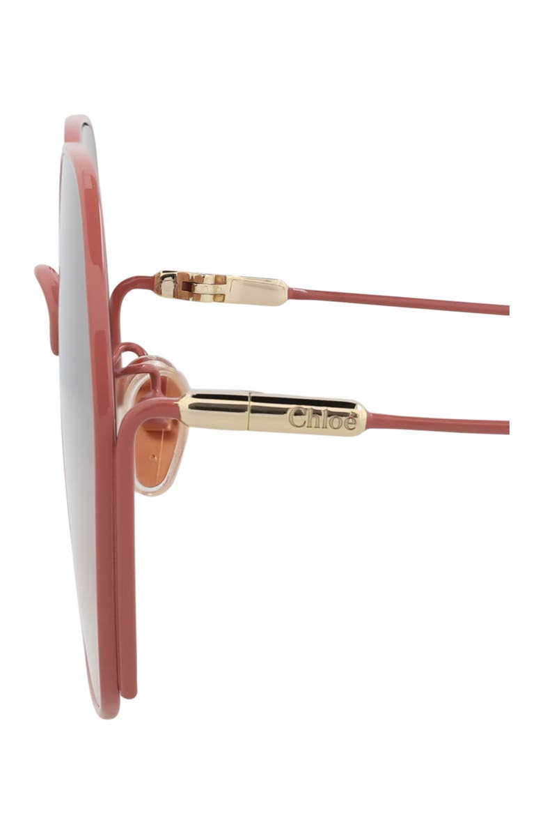 Chloé 61mm Oversize Round Sunglasses, Alternate, color, 