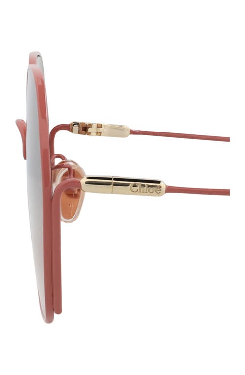 Chloé 61mm Oversize Round Sunglasses In Multi
