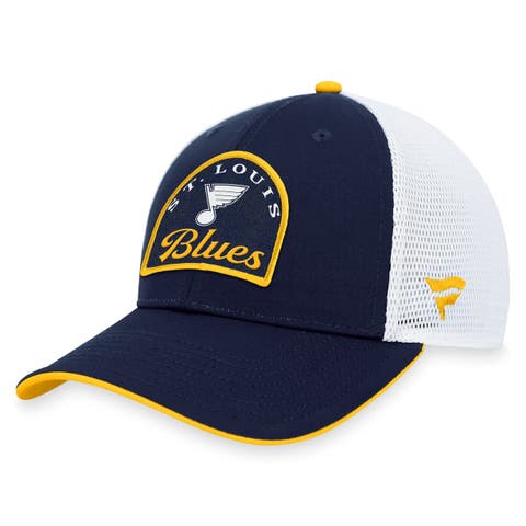Men's Fanatics Branded Navy/White St. Louis Blues Fundamental Adjustable Hat