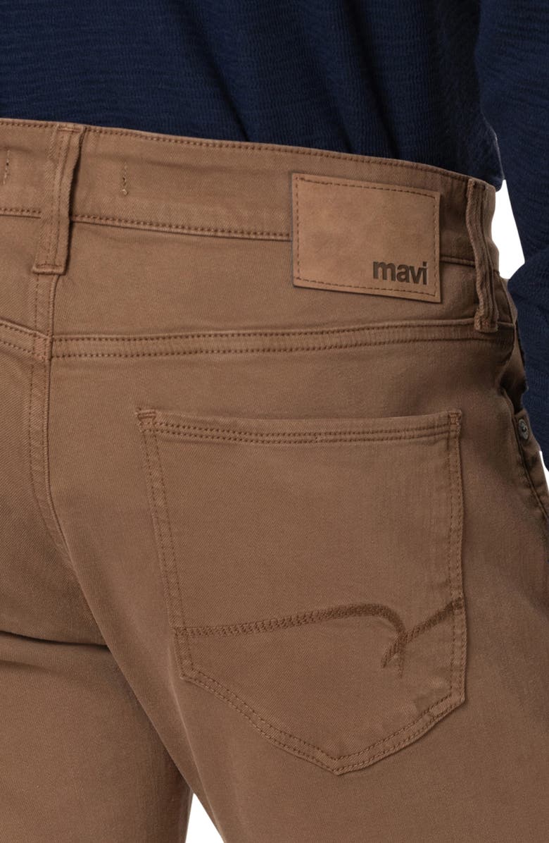 Mavi Jeans Marcus Slim Straight Leg Twill Pants, Alternate, color, Bronze Supermove