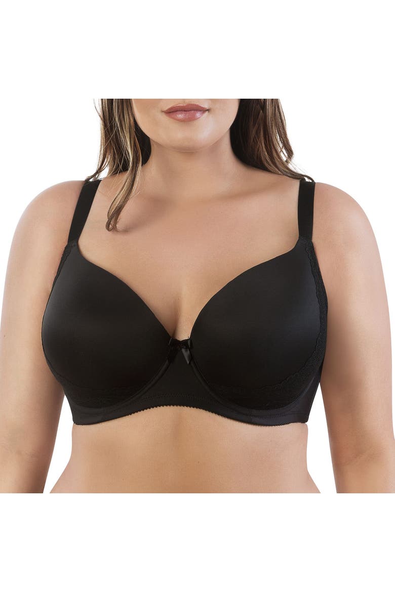 Casey Plunge Molded T-Shirt Bra, Alternate, color, Black