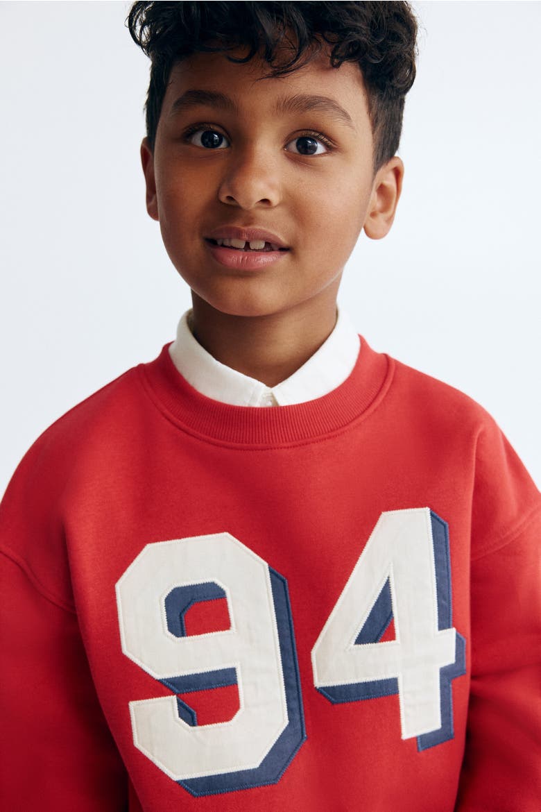 Printed Sweatshirt, Alternate, color, Red/94
