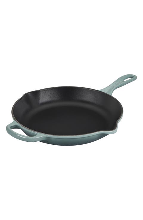 Signature Handle Enamel 11 3/4 Inch Cast Iron Skillet