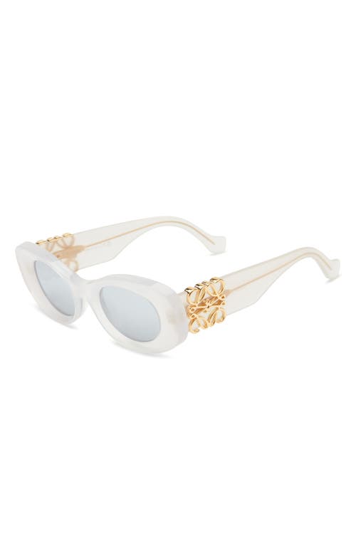 Loewe Anagram 49mm Small Rectangular Sunglasses
