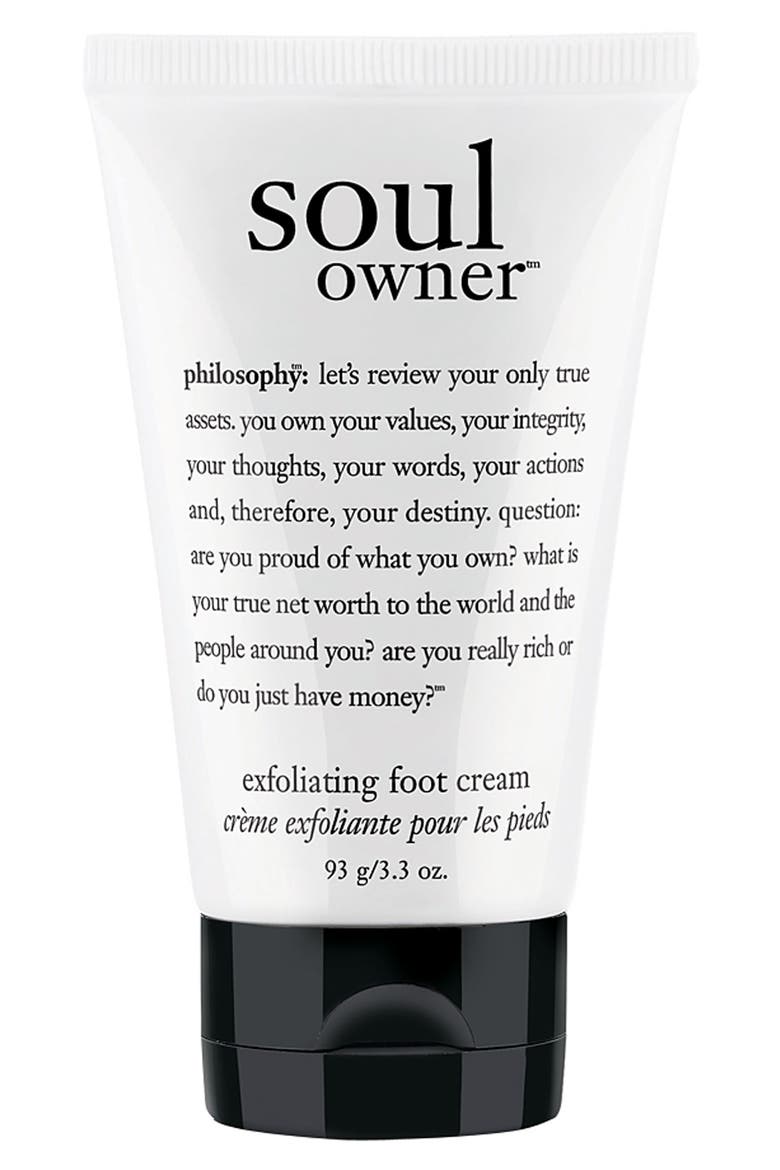 'soul owner' foot cream, Main, color, NO COLOR