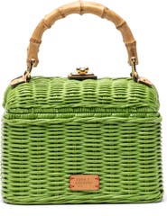 Frances Valentine Hannah Woven Wicker Lunchbox