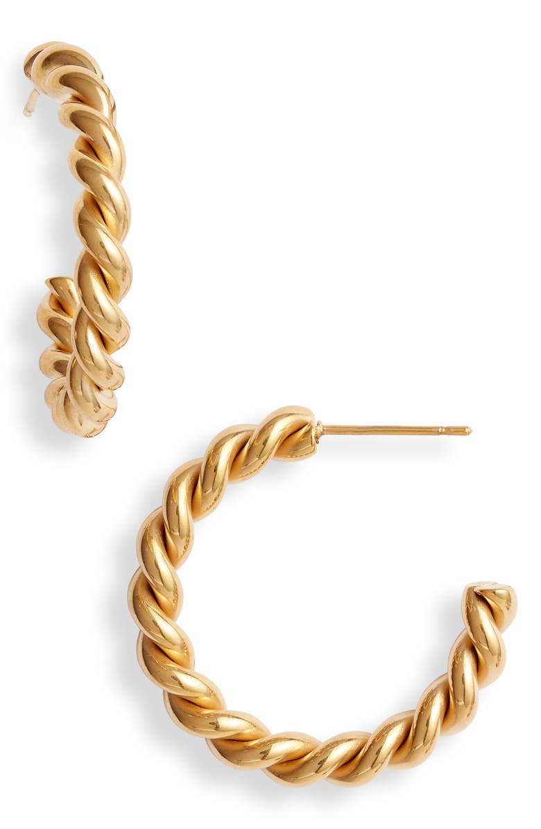 Ellie Vail Amara Twist Hoop Earrings, Main, color,