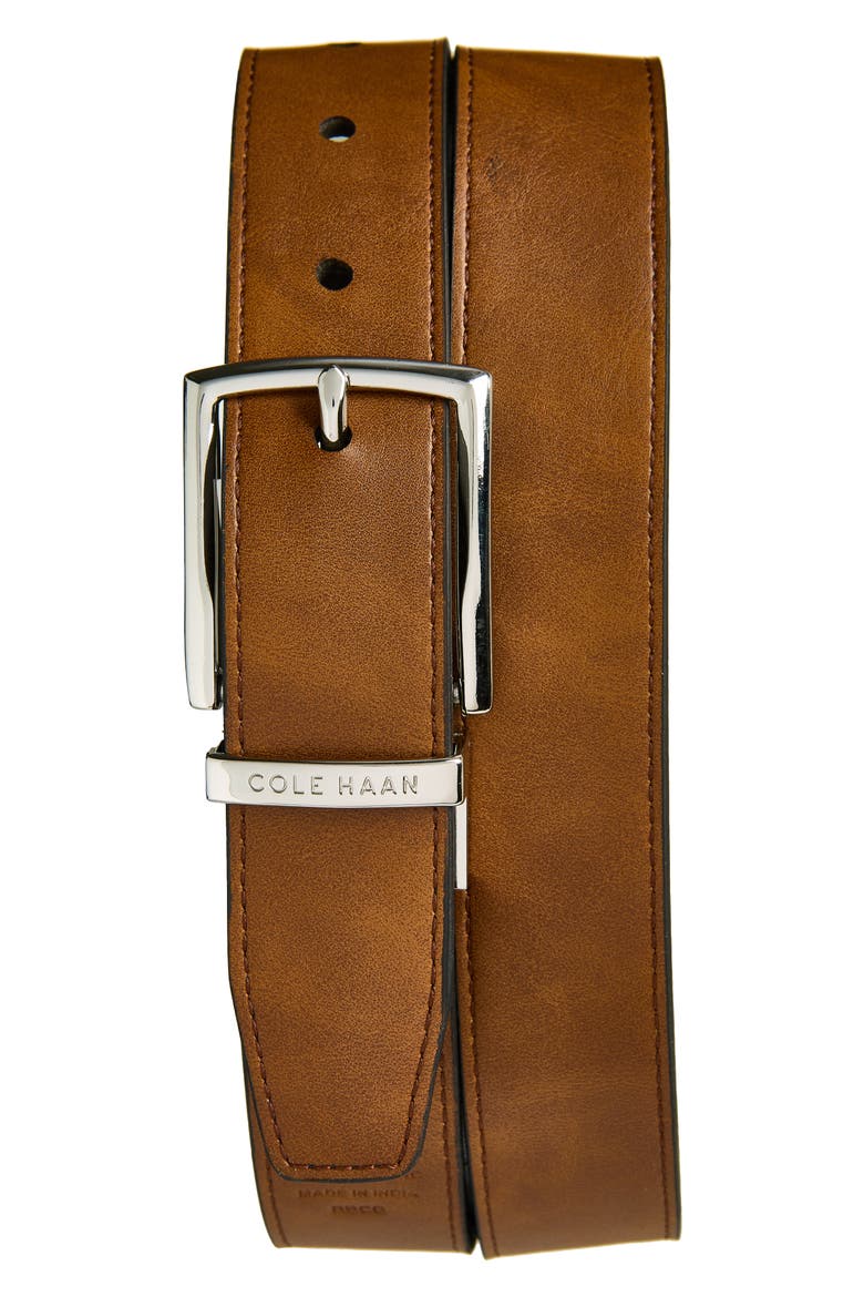 Reversible Leather Belt, Alternate, color, BLACK/ TAN