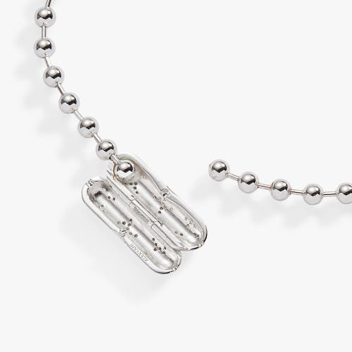Alex And Ani Ball Chain Barrel Closure Bracelet With Butterflies In Silver