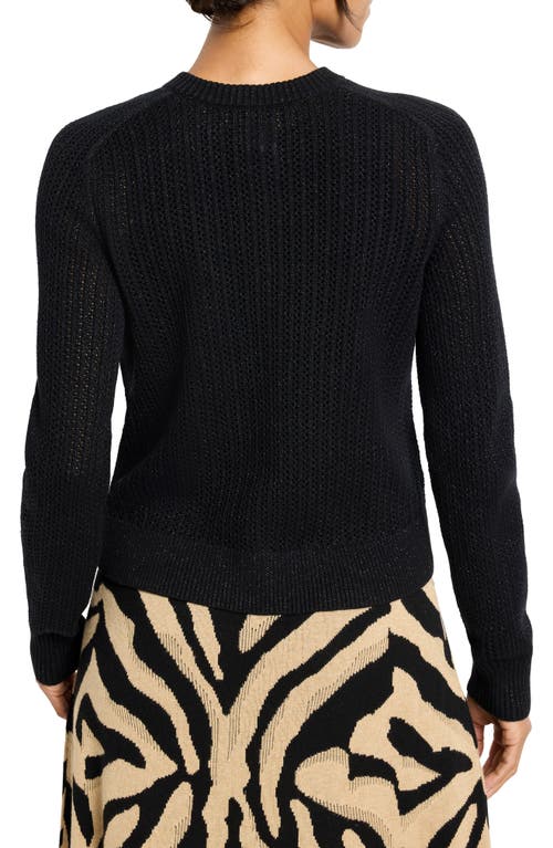 Nic + Zoe Nic+zoe Party Cardy Sparkle Cardigan In Black