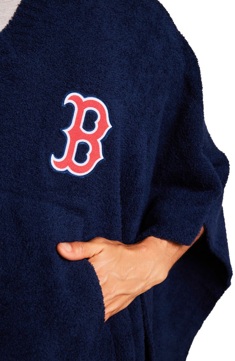 Barefoot Dreams<sup>®</sup> CozyChic<sup>®</sup> Boston Red Sox Everything Poncho, Alternate, color, Red Sox Multi