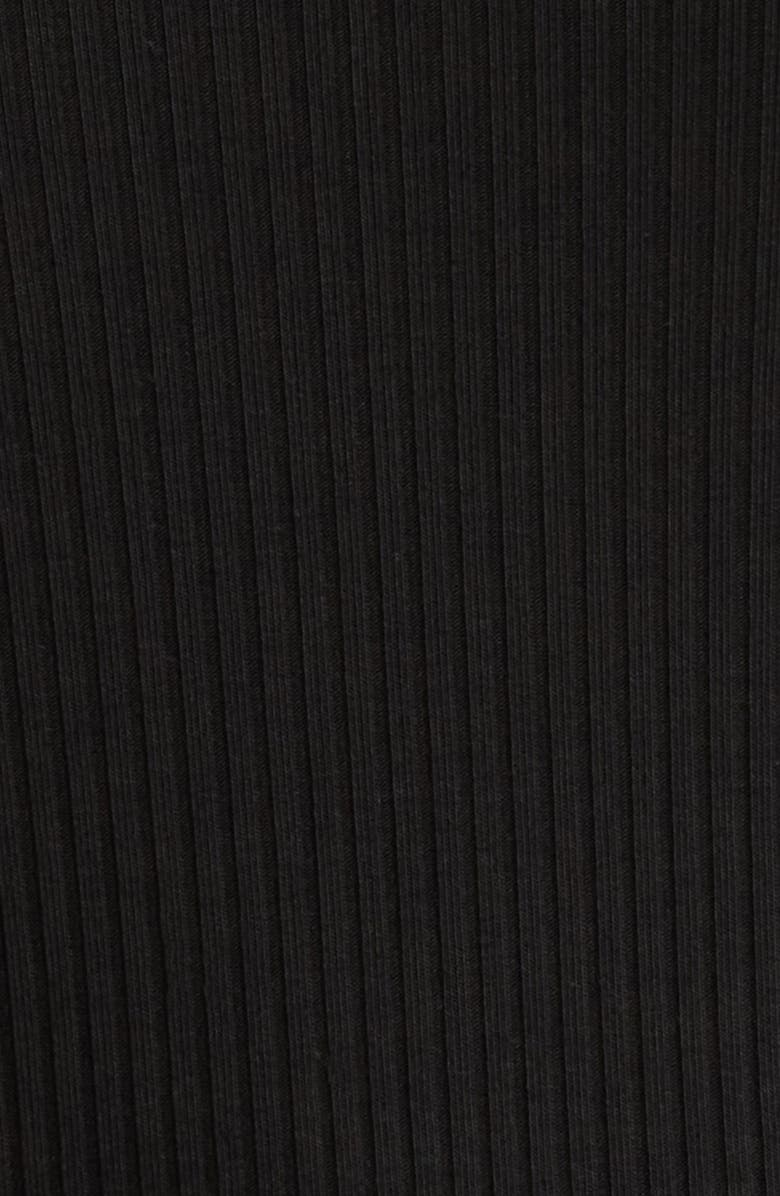 SUGARLIPS Sheer Puff Sleeve Top, Alternate, color, Black