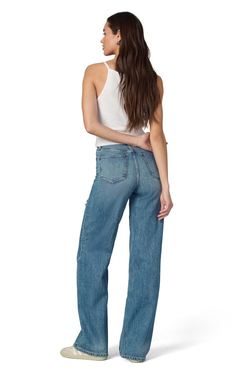 Joe's The Mia High Waist Distressed Wide Leg Jeans, Alternate, color, Showdown Destruct