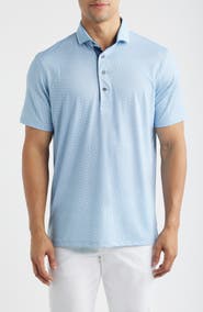Greyson Rogue River Wave Print Performance Golf Polo