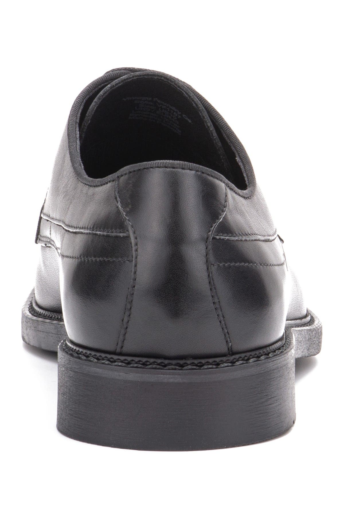 VINTAGE FOUNDRY Elias Plain Toe Leather Derby, Alternate, color, Black