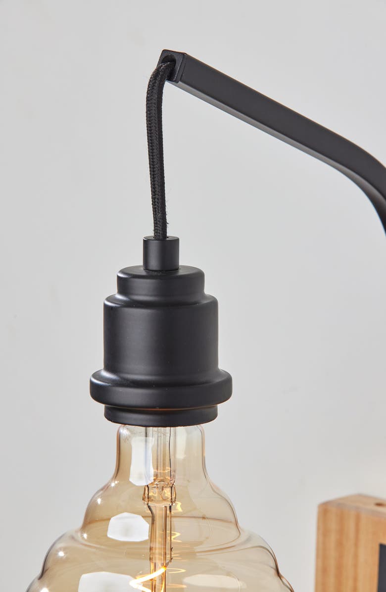 ADESSO LIGHTING Wren Wall Sconce, Alternate, color, Natural Wood With Black Finish