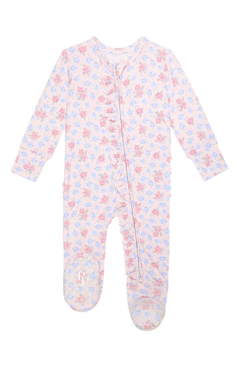 Ruffle Zip Footie (Baby)