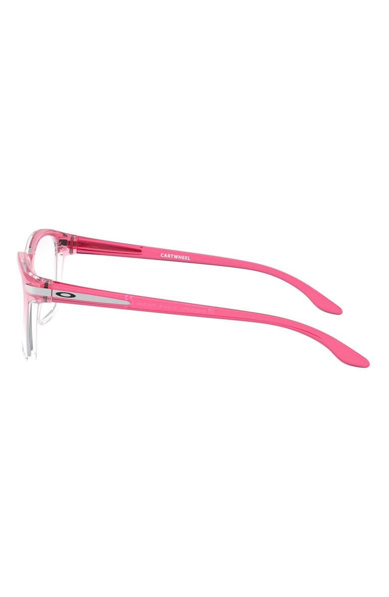 Oakley Kids' Cartwheel<sup>™</sup> 51mm Rectangle Optical Glasses, Alternate, color, Pink