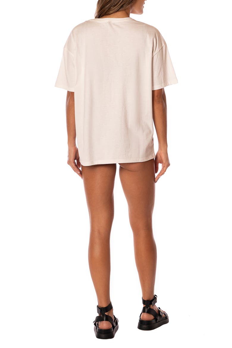 Beige Breeze Azalea Cotton Cover-Up T-Shirt, Alternate, color, OPEN WHITE