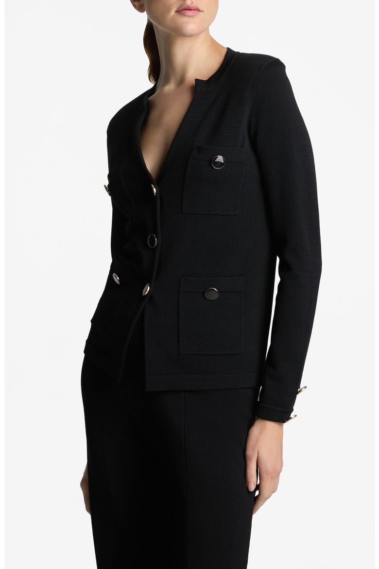 Santiago Sweater Jacket, Main, color, BLACK