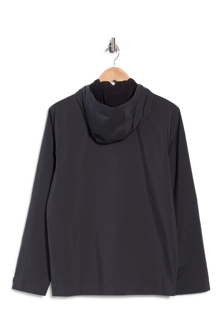 Shore Side Hooded Jacket, Alternate, color, BLACK
