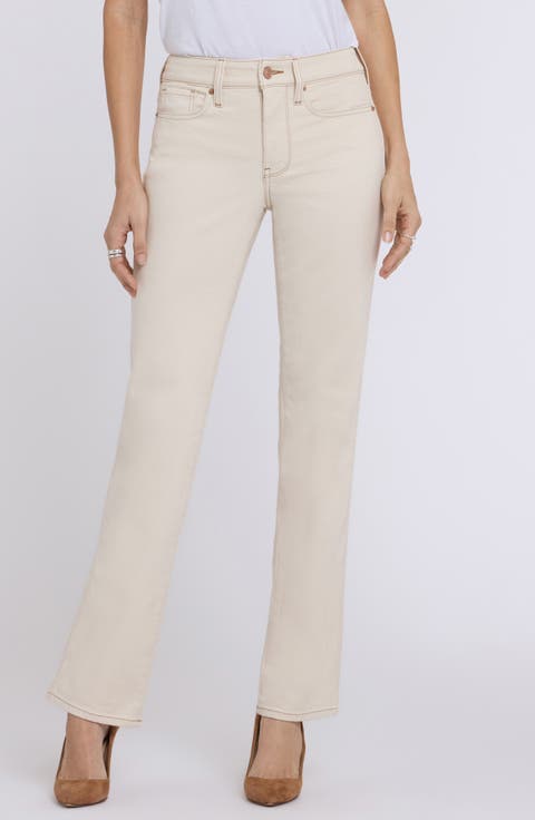 Marilyn Topstitch Detail Straight Leg Jeans