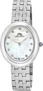 PORSAMO BLEU Women's Porsamo Bleu Angelica Oval MOP Dial Stainless Steel Watch