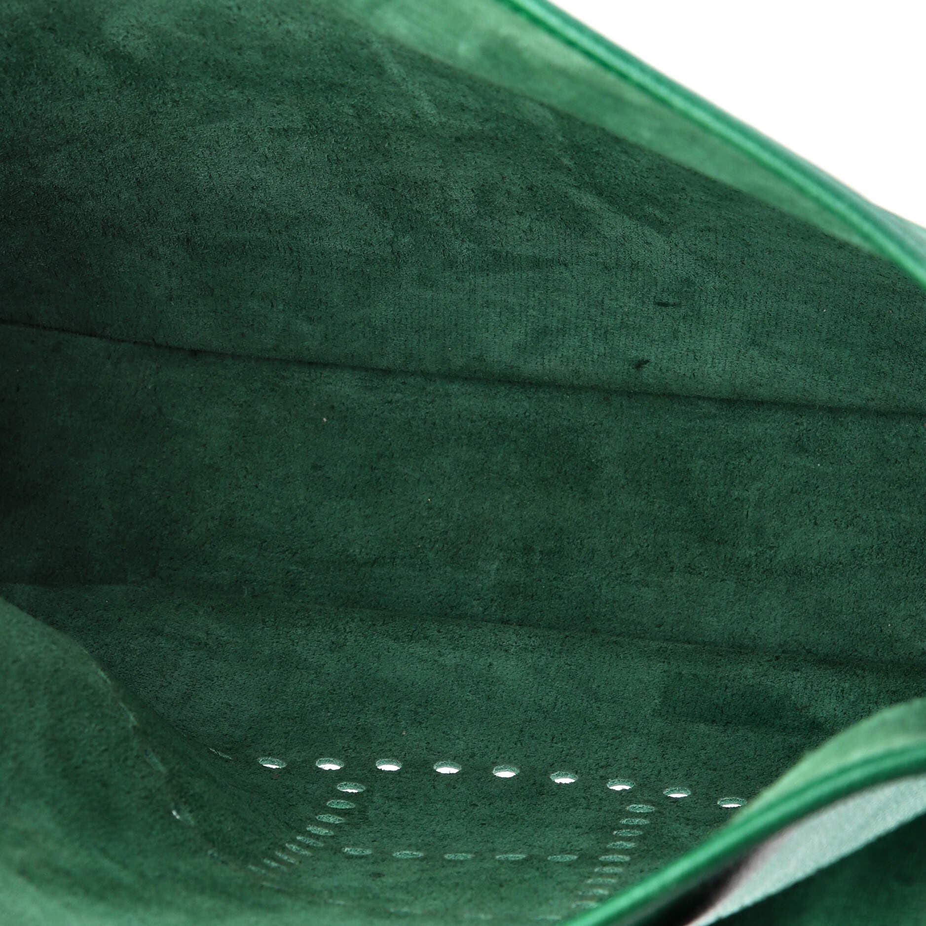 Pre-Owned Hermes Evelyne Bag Gen III Epsom GM, Alternate, color, Malachite