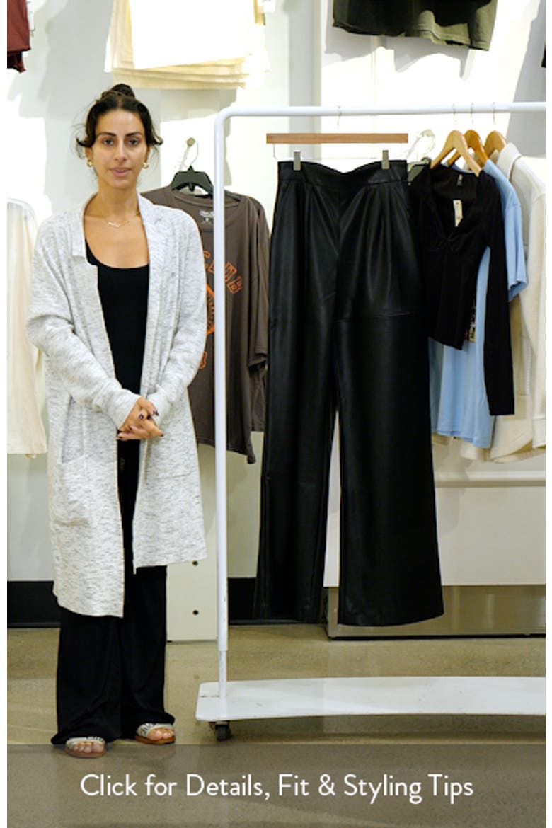 Lata Wide Leg Leather Pants video