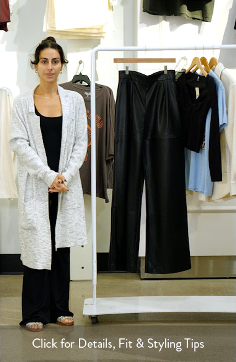 Lata Wide Leg Leather Pants, sales video thumbnail