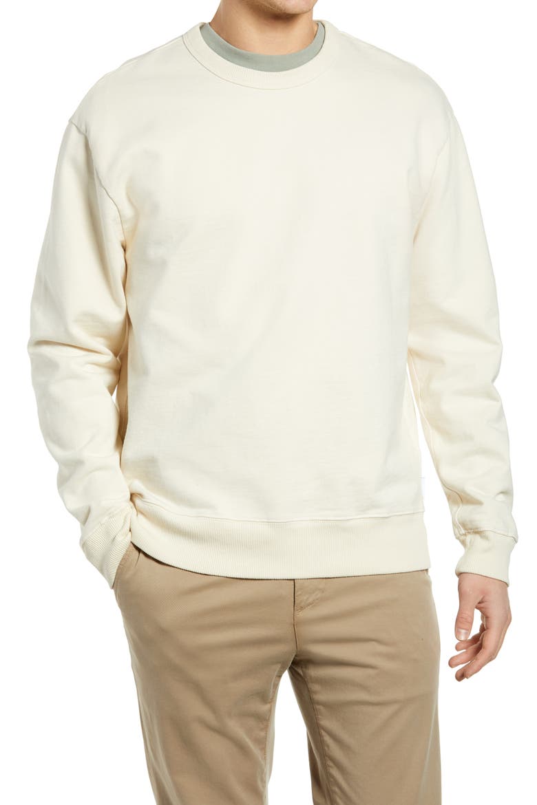 Arc Sweatshirt, Main, color, WHITE CREAM