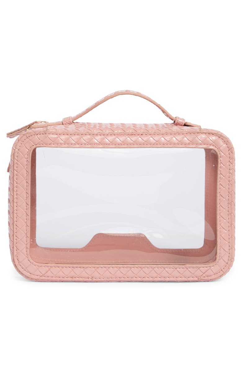 MYTAGALONGS Clear Beauty Organizer, Alternate, color, Blush