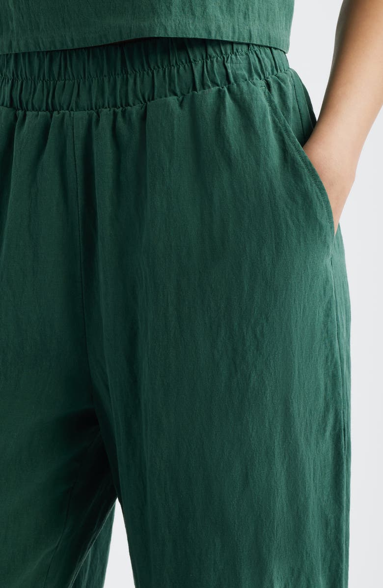Cloth & Stone Pull-On Wide Leg Pants, Alternate, color, Meadow Moss