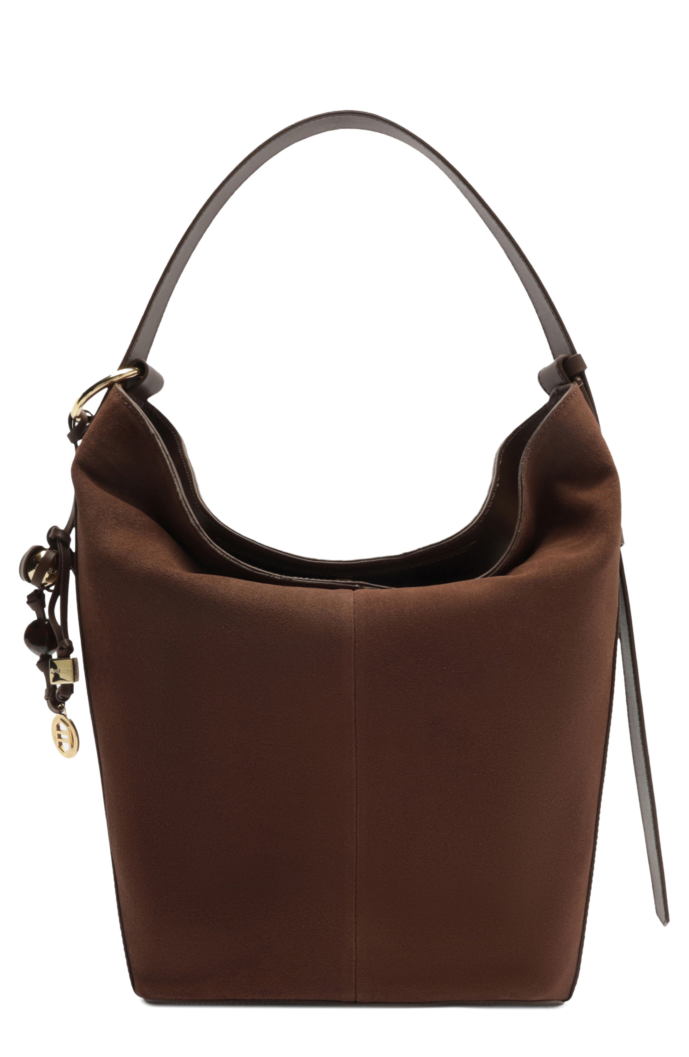 Arezzo Large Simone Suede Hobo Bag, Alternate, color, 