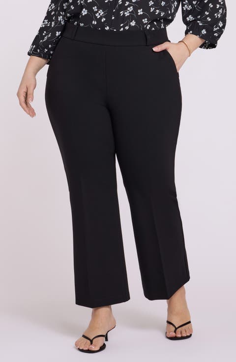 Sculpt-Her™ Pull-On Ankle Flare Ponte Pants