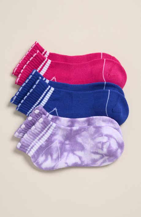 Zella Girl Kids' Assorted 2-Pack Scalloped Crew Socks