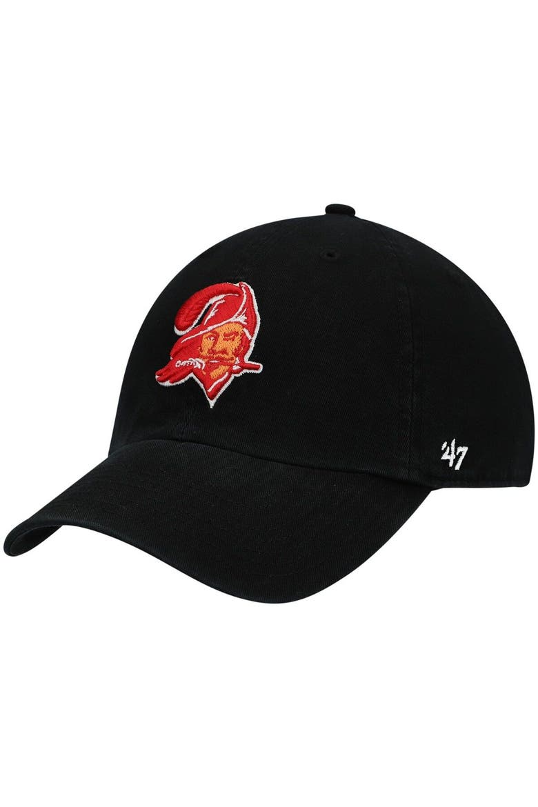 Men's '47 Black Tampa Bay Buccaneers Clean Up Legacy Adjustable Hat, Main, color, BLACK